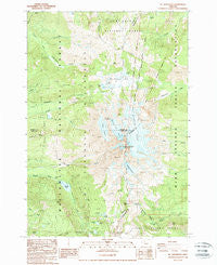 Mt. Jefferson Oregon Historical topographic map, 1:24000 scale, 7.5 X 7.5 Minute, Year 1988