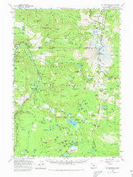Mt. Jefferson Oregon Historical topographic map, 1:62500 scale, 15 X 15 Minute, Year 1961
