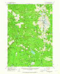 Mt. Jefferson Oregon Historical topographic map, 1:62500 scale, 15 X 15 Minute, Year 1961