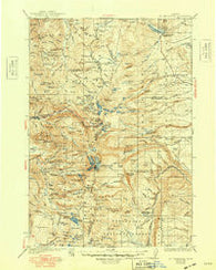 Mt. Jefferson Oregon Historical topographic map, 1:125000 scale, 30 X 30 Minute, Year 1930
