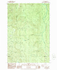 Mt. Lowe Oregon Historical topographic map, 1:24000 scale, 7.5 X 7.5 Minute, Year 1986