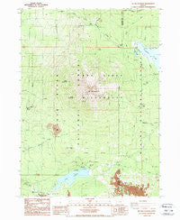 Mt. Mc Loughlin Oregon Historical topographic map, 1:24000 scale, 7.5 X 7.5 Minute, Year 1988