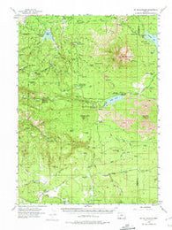 Mt. Mc Loughlin Oregon Historical topographic map, 1:62500 scale, 15 X 15 Minute, Year 1955
