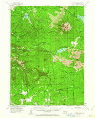 Mt. Mc Loughlin Oregon Historical topographic map, 1:62500 scale, 15 X 15 Minute, Year 1955