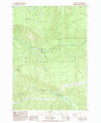 Mt. Mitchell Oregon Historical topographic map, 1:24000 scale, 7.5 X 7.5 Minute, Year 1985