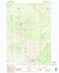Mt. Washington Oregon Historical topographic map, 1:24000 scale, 7.5 X 7.5 Minute, Year 1988