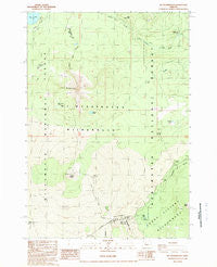 Mt. Washington Oregon Historical topographic map, 1:24000 scale, 7.5 X 7.5 Minute, Year 1988