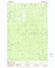 Mt. Wilson Oregon Historical topographic map, 1:24000 scale, 7.5 X 7.5 Minute, Year 1985