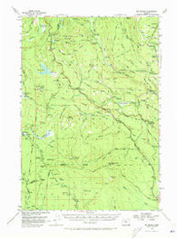 Mt. Wilson Oregon Historical topographic map, 1:62500 scale, 15 X 15 Minute, Year 1956