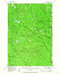Mt. Wilson Oregon Historical topographic map, 1:62500 scale, 15 X 15 Minute, Year 1956