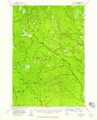 Mt. Wilson Oregon Historical topographic map, 1:62500 scale, 15 X 15 Minute, Year 1956