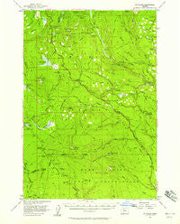 Mt. Wilson Oregon Historical topographic map, 1:62500 scale, 15 X 15 Minute, Year 1956