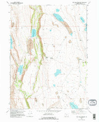 Mud Lake Reservoir Oregon Historical topographic map, 1:24000 scale, 7.5 X 7.5 Minute, Year 1968