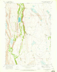 Mud Lake Reservoir Oregon Historical topographic map, 1:24000 scale, 7.5 X 7.5 Minute, Year 1968