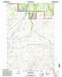 Mud Spring Oregon Historical topographic map, 1:24000 scale, 7.5 X 7.5 Minute, Year 1992