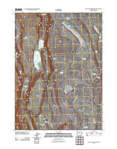 Mud Lake Reservoir Oregon Historical topographic map, 1:24000 scale, 7.5 X 7.5 Minute, Year 2011