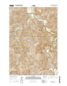Muddy Ranch Oregon Current topographic map, 1:24000 scale, 7.5 X 7.5 Minute, Year 2014