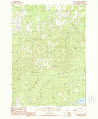 Mule Deer Ridge Oregon Historical topographic map, 1:24000 scale, 7.5 X 7.5 Minute, Year 1990