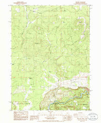 Mule Hill Oregon Historical topographic map, 1:24000 scale, 7.5 X 7.5 Minute, Year 1985