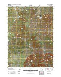 Mule Hill Oregon Historical topographic map, 1:24000 scale, 7.5 X 7.5 Minute, Year 2012