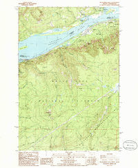 Multnomah Falls Oregon Historical topographic map, 1:24000 scale, 7.5 X 7.5 Minute, Year 1986