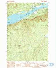 Multnomah Falls Oregon Historical topographic map, 1:24000 scale, 7.5 X 7.5 Minute, Year 1986