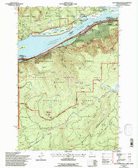 Multnomah Falls Oregon Historical topographic map, 1:24000 scale, 7.5 X 7.5 Minute, Year 1994