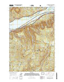 Multnomah Falls Oregon Current topographic map, 1:24000 scale, 7.5 X 7.5 Minute, Year 2014
