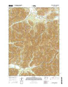 Murphy Mountain Oregon Current topographic map, 1:24000 scale, 7.5 X 7.5 Minute, Year 2014