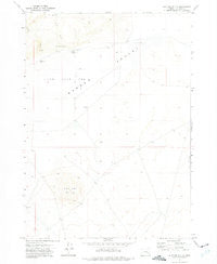 Mustang Butte Oregon Historical topographic map, 1:24000 scale, 7.5 X 7.5 Minute, Year 1972