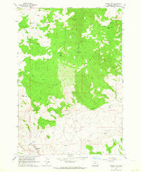 Mutton Mtn Oregon Historical topographic map, 1:24000 scale, 7.5 X 7.5 Minute, Year 1962