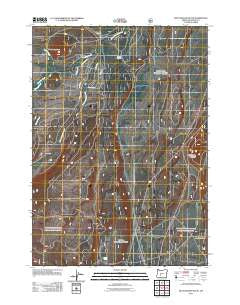 Muttonchop Butte Oregon Historical topographic map, 1:24000 scale, 7.5 X 7.5 Minute, Year 2011