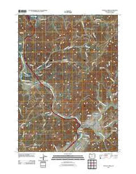 Myrtle Creek Oregon Historical topographic map, 1:24000 scale, 7.5 X 7.5 Minute, Year 2011