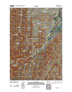 Namorf Oregon Historical topographic map, 1:24000 scale, 7.5 X 7.5 Minute, Year 2011