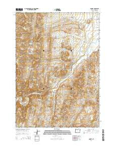 Namorf Oregon Current topographic map, 1:24000 scale, 7.5 X 7.5 Minute, Year 2014