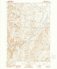 Namorf Oregon Historical topographic map, 1:24000 scale, 7.5 X 7.5 Minute, Year 1990
