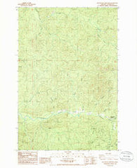 Necanicum Junction Oregon Historical topographic map, 1:24000 scale, 7.5 X 7.5 Minute, Year 1985