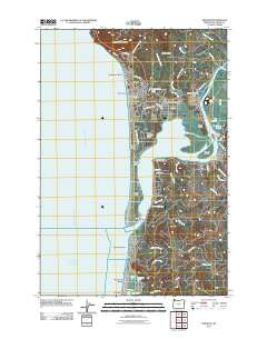 Nehalem Oregon Historical topographic map, 1:24000 scale, 7.5 X 7.5 Minute, Year 2011