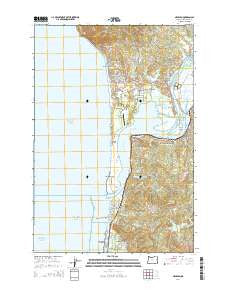 Nehalem Oregon Current topographic map, 1:24000 scale, 7.5 X 7.5 Minute, Year 2014