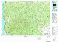 Nehalem River Oregon Historical topographic map, 1:100000 scale, 30 X 60 Minute, Year 1979