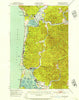 Nehalem Oregon Historical topographic map, 1:62500 scale, 15 X 15 Minute, Year 1937