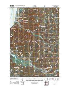 Neskowin Oregon Historical topographic map, 1:24000 scale, 7.5 X 7.5 Minute, Year 2011