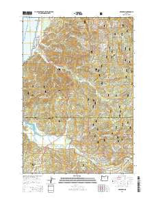 Neskowin Oregon Current topographic map, 1:24000 scale, 7.5 X 7.5 Minute, Year 2014