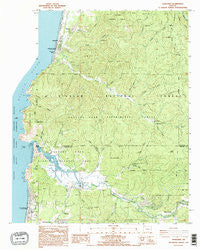 Neskowin Oregon Historical topographic map, 1:24000 scale, 7.5 X 7.5 Minute, Year 1985