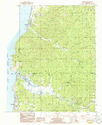 Neskowin Oregon Historical topographic map, 1:24000 scale, 7.5 X 7.5 Minute, Year 1985