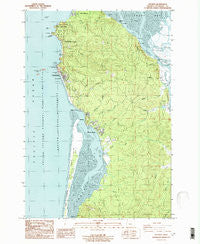 Netarts Oregon Historical topographic map, 1:24000 scale, 7.5 X 7.5 Minute, Year 1986