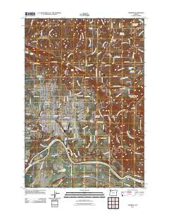 Newberg Oregon Historical topographic map, 1:24000 scale, 7.5 X 7.5 Minute, Year 2011