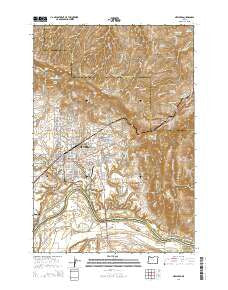 Newberg Oregon Current topographic map, 1:24000 scale, 7.5 X 7.5 Minute, Year 2014