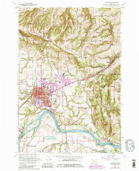 Newberg Oregon Historical topographic map, 1:24000 scale, 7.5 X 7.5 Minute, Year 1961