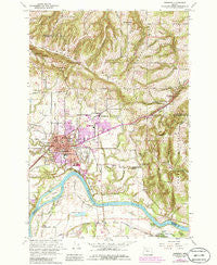 Newberg Oregon Historical topographic map, 1:24000 scale, 7.5 X 7.5 Minute, Year 1961